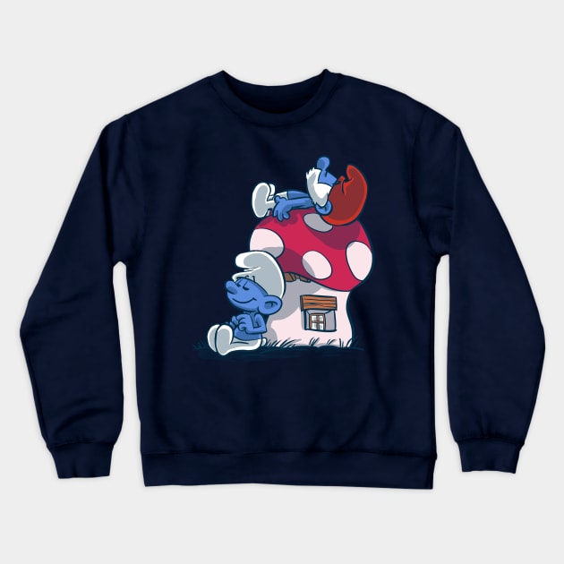 Smurfpy Crewneck Sweatshirt by Zascanauta